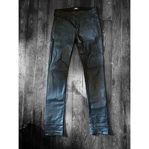 Paige Lennox Black "Shiny" Jeans - Size 6 (28) Tall